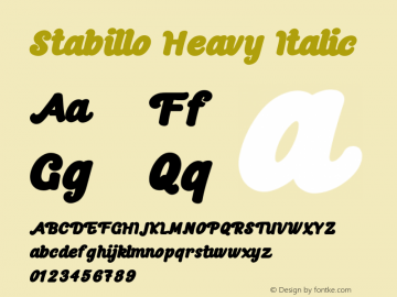 Stabillo Heavy Italic 1.002图片样张