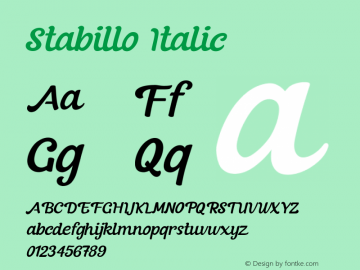 Stabillo Italic 1.002图片样张