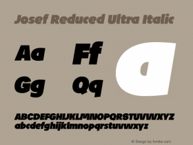 Josef Reduced Ultra Italic Version 6.001图片样张