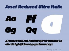 JosefRed-UltraItalic Version 6.001图片样张