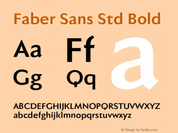 FaberSansStd-75Halbfett Version 4.013图片样张