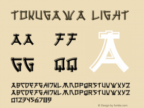 Tokugawa Light Version 1.00;August 10, 2021;FontCreator 13.0.0.2681 64-bit图片样张