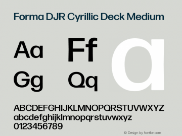 Forma DJR Cyrillic Deck Medium Version 2.0图片样张