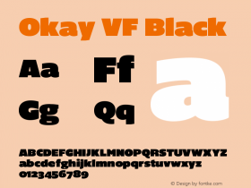 Okay VF Black Version 1.003;hotconv 1.0.109;makeotfexe 2.5.65596图片样张