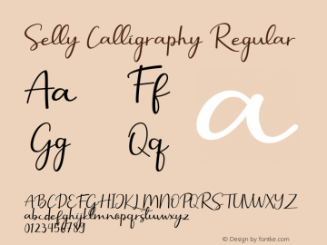 Selly Calligraphy 1.00图片样张