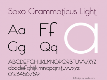 Saxo Grammaticus Light 1.002图片样张