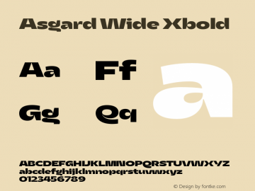 Asgard Wide Xbold Version 2.003;FEAKit 1.0图片样张