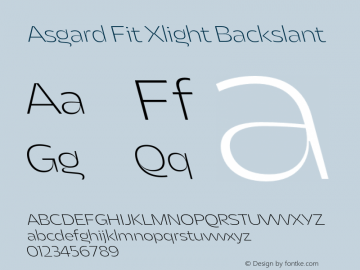 Asgard Fit Xlight Backslant Version 2.003;FEAKit 1.0图片样张