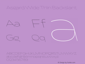 Asgard Wide Thin Backslant Version 2.003;FEAKit 1.0图片样张