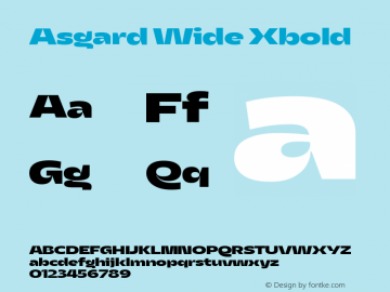 Asgard Wide Xbold Version 2.003图片样张
