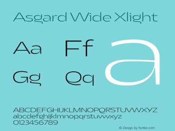Asgard Wide Xlight Version 2.003图片样张