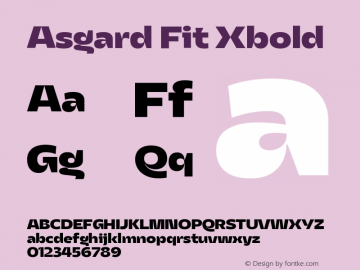 Asgard Fit Xbold Version 2.003图片样张