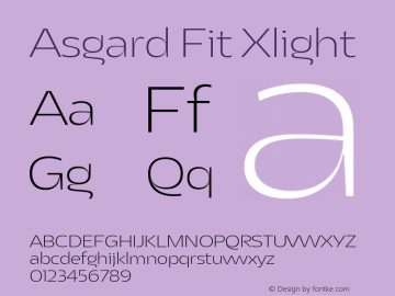 Asgard Fit Xlight Version 2.003图片样张