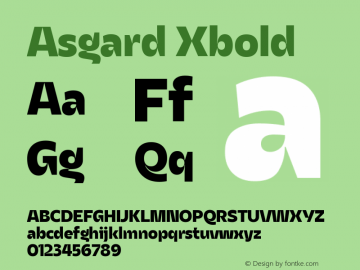Asgard Xbold Version 2.003图片样张