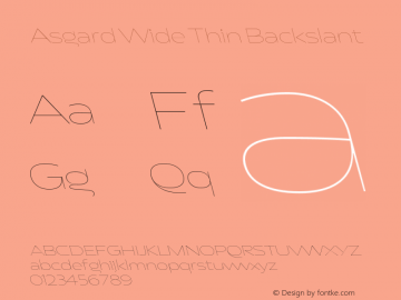 Asgard Wide Thin Backslant Version 2.003图片样张