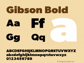 Gibson Bold Version 1.002 | web-TT图片样张