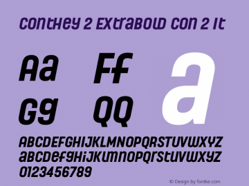 Conthey ExtraBold Con 2 It Version 1.000 | web-TT图片样张