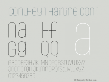 Conthey Hairline Con 1 Version 1.000 | web-TT图片样张