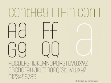 Conthey Thin Con 1 Version 1.000 | web-TT图片样张