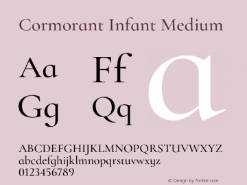 Cormorant Infant Medium Version 3.614;FEAKit 1.0图片样张