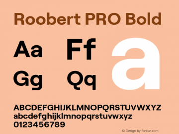 Roobert PRO Bold Version 1.002图片样张