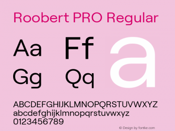 Roobert PRO Regular Version 1.002图片样张