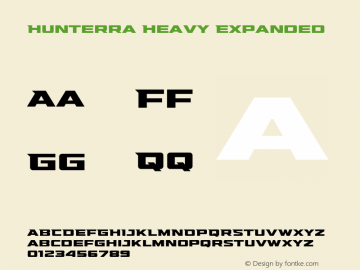 Hunterra-HeavyExpanded Version 1.001 | web-TT图片样张