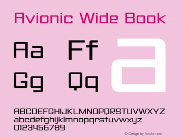 Avionic Wide Book Version 1.000 | web-TT图片样张