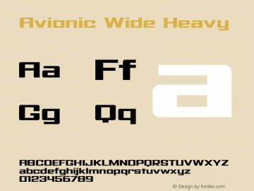 Avionic Wide Heavy Version 1.000 | web-TT图片样张