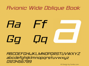 Avionic Wide Oblique Book Version 1.000 | web-TT图片样张