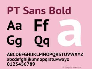 PT Sans Bold Version 2.003图片样张