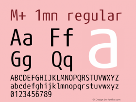 M+ 1mn regular 图片样张