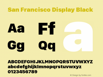 San Francisco Display Black 10.0d46e1图片样张
