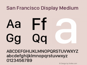 San Francisco Display Medium 10.0d46e1图片样张