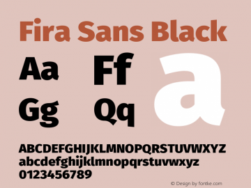 Fira Sans Black Version 4.203图片样张