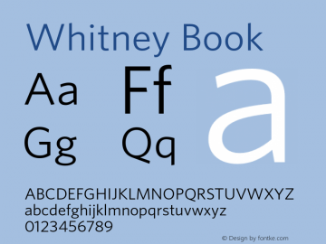 Whitney Book Version 2.202 Basic (Latin-X, Greek, Cyrillic-X)图片样张