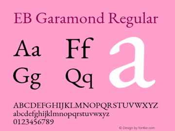 EB Garamond Regular Version 1.000图片样张