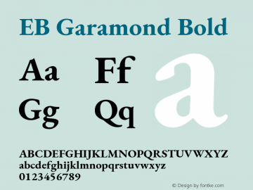 EB Garamond Bold Version 1.000图片样张