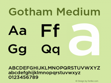 Gotham-Medium Version 1.200图片样张