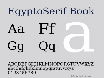 EgyptoSerif Version 2.29图片样张