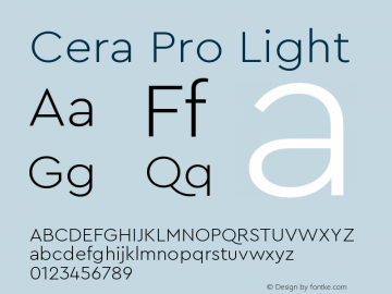 Cera Pro Light Version 6.000图片样张