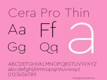 Cera Pro Thin Version 6.000图片样张
