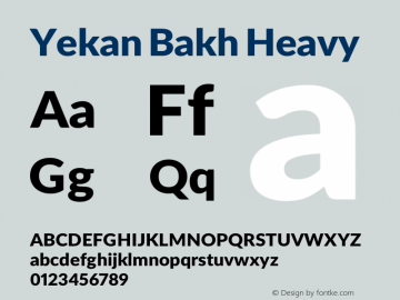 YekanBakh-Heavy Version 1.000图片样张