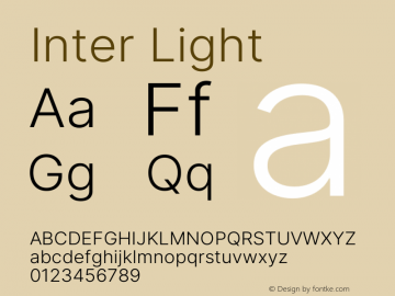 Inter Light Version 3.019;git-0a5106e0b图片样张