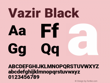Vazir Black Version 29.1.0图片样张