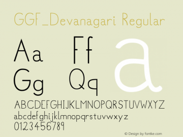 GGF_Devanagari Version 001.000图片样张