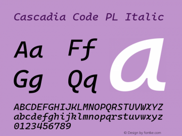 Cascadia Code PL Italic Version 2106.017图片样张