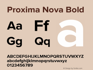 Proxima Nova Bold Version 2.003图片样张