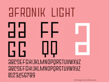 Afronik-Light Version 1.000图片样张