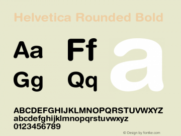 HelveticaRounded-Bold 001.000图片样张